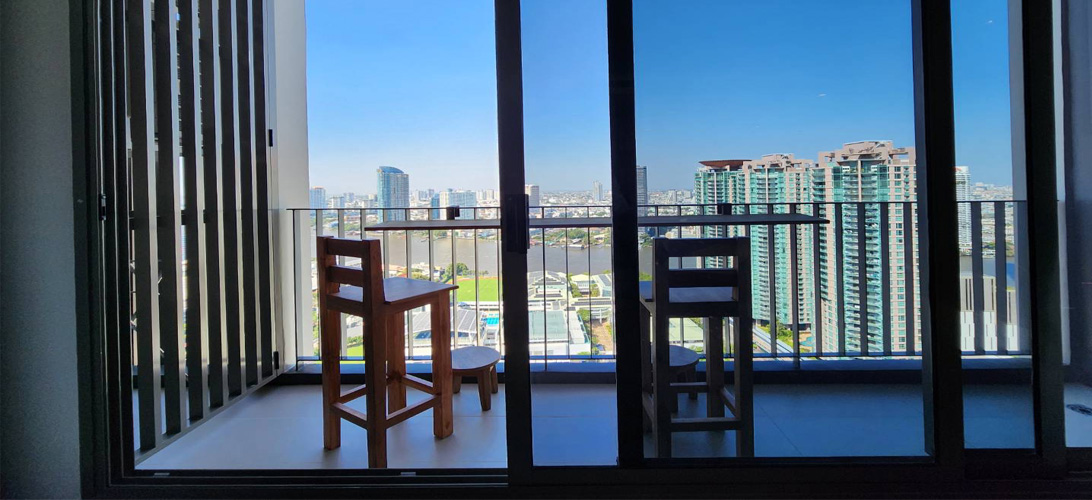 คอนโด ขาย Condo fully furnished เฟอร์นิเจอร์ครบ วิวแม่น้ำเจ้าพระยา ชั้น 34 Rhythm Charoenkrung Pavillion